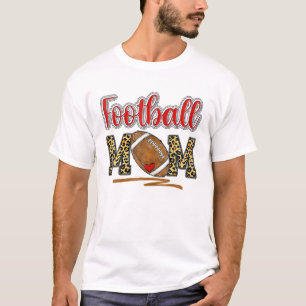 Leopard Football Mama Football Game Day Vibes Moth T-Shirt