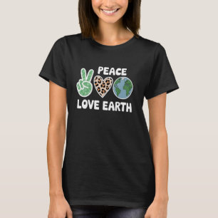 Leopard Frieden Liebe Umwelt Erdtags Frauen G T-Shirt