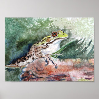 Leopard Frog Poster