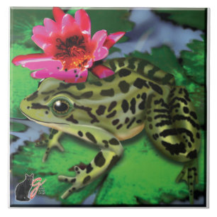 Leopard-Frosch-Fliese Fliese