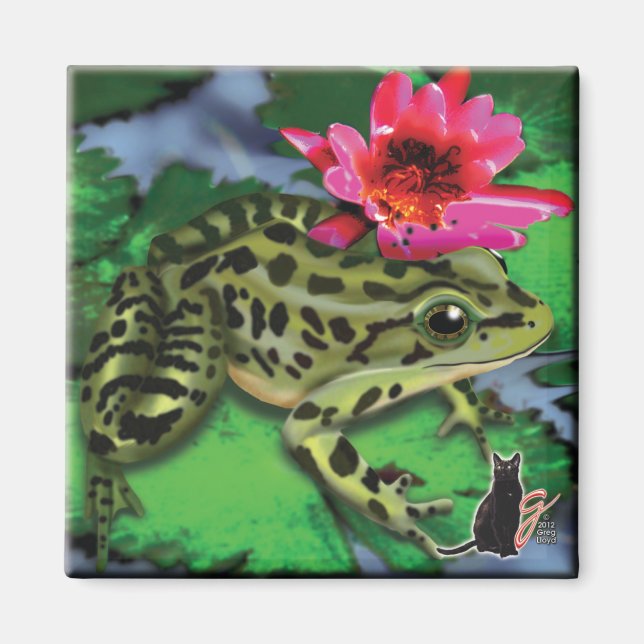 Leopard-Frosch-Magnet Magnet (Vorne)