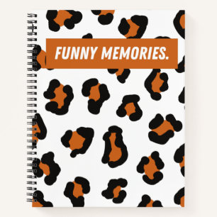 Leopard Funny Erinnerungen Daily Notizbuch