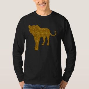 Leopard für Frauen Girl Panther Animal Big Cat Lie T-Shirt