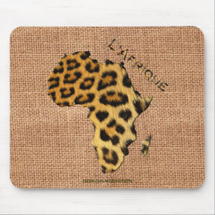 Leopard Fur Karte der AFRICA Wildlife Series Mousepad