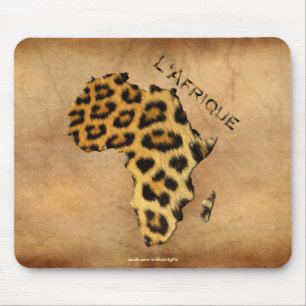 Leopard Fur Karte der AFRICA Wildlife Series Mousepad