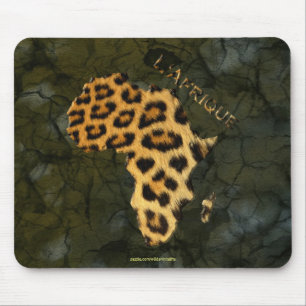 Leopard Fur Karte der AFRICA Wildlife Series Mousepad