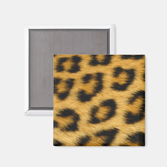 Leopard Fur Magnet (Vorderseite/Rückseite)