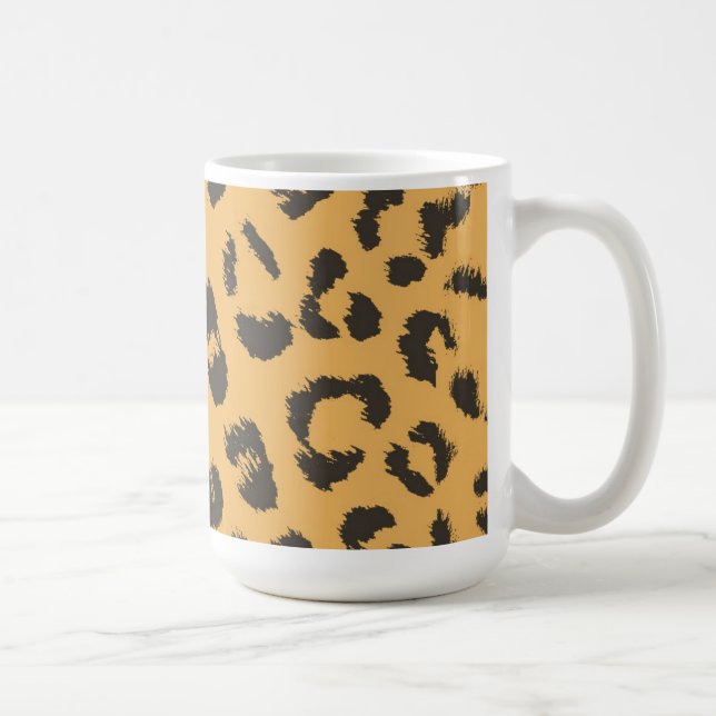 Leopard Fur Muster Tasse (Rechts)