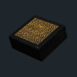 Leopard Fur Print Animal Muster Schmuckschachtel<br><div class="desc">Diese trendige Schmuckbox ist mit einem spitzen Leopardenprint mit schwarzen Tierpunkten auf einem orange-gelb-goldenen Pelzhintergrund versehen. Bringen Sie die Wildkatze mit diesem coolen Felindesign in sich hervor. Es ist der perfekte,  kühne,  originelle Look für Tierliebhaber. Karo in unserem Shop für passende Artikel.</div>