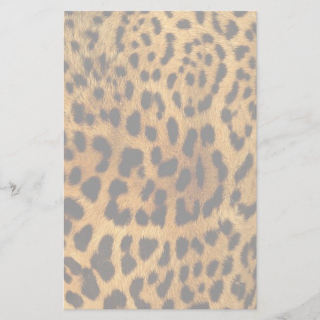 Leopard Fur Print Briefpapier (Vorderseite)