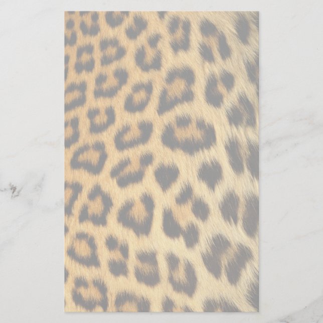 Leopard Fur Print Briefpapier (Vorderseite)