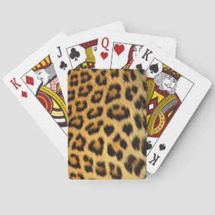 Leopard Fur Print Spielkarten