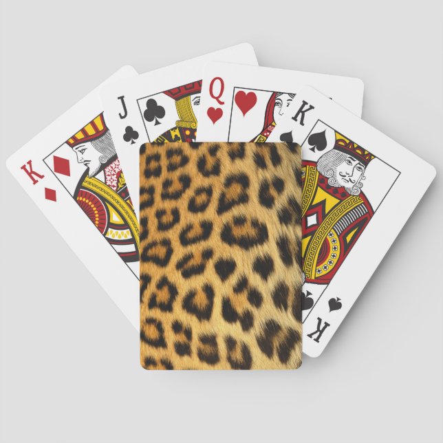 Leopard Fur Print Spielkarten (Rückseite)