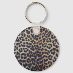 Leopard Fur Schlüsselanhänger