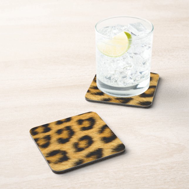 Leopard Fur Untersetzer (Rechte Seite)