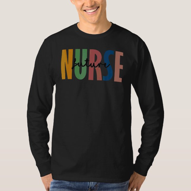Leopard Future Nursing Student School T-Shirt (Vorderseite)