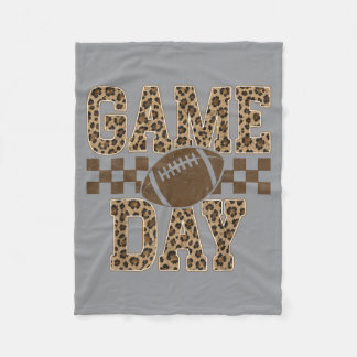 Leopard Game Day Football Touchdown Saison Männer Fleecedecke