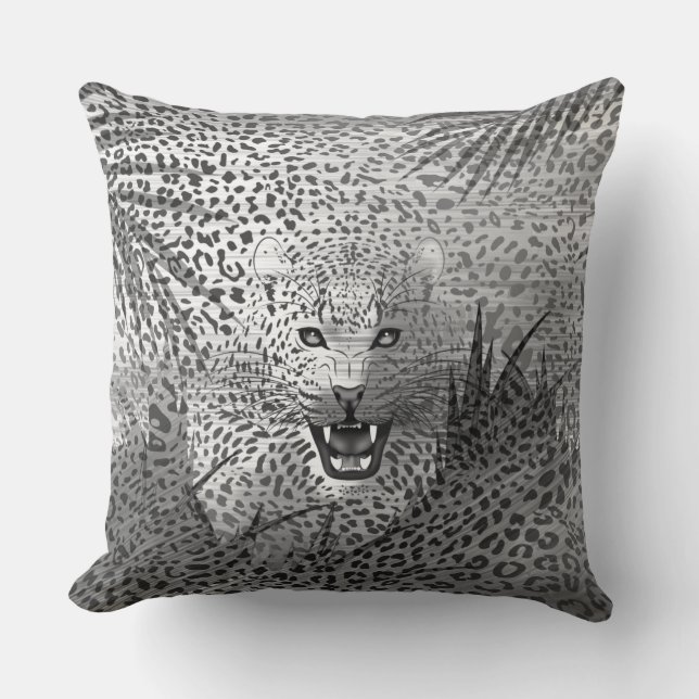 Leopard-Gebiet 2 Kissen (Vorderseite)