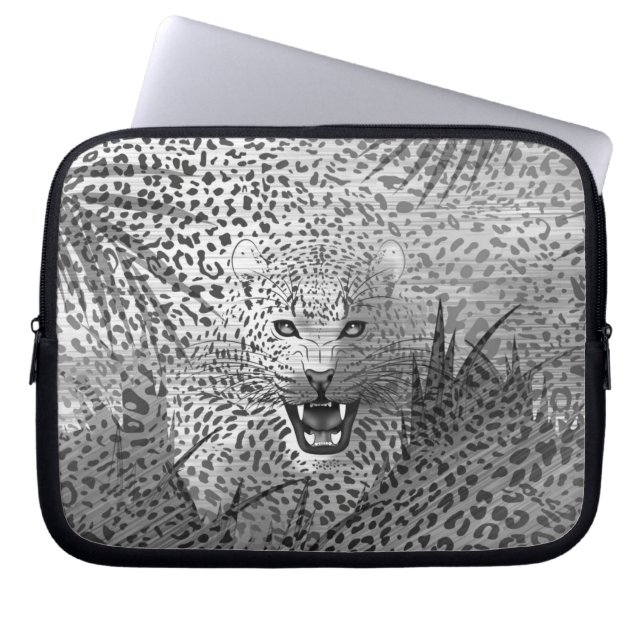 Leopard-Gebiet 2 Laptopschutzhülle (Vorderseite)