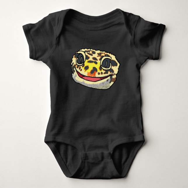 Leopard Gecko Baby Strampler (Vorderseite)