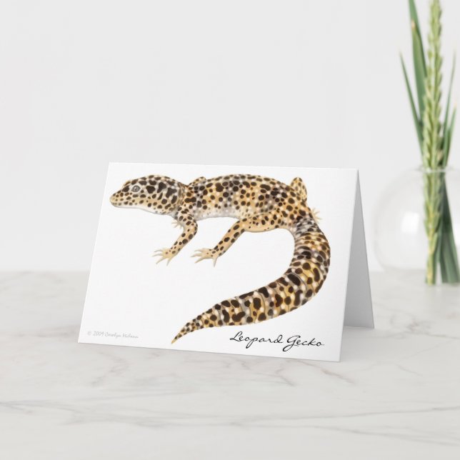 Leopard Gecko Card Karte (Vorderseite)
