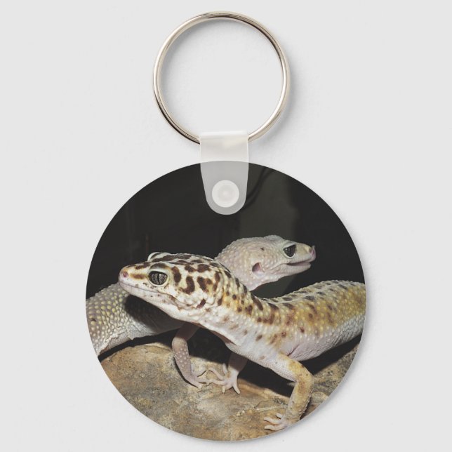 Leopard Gecko Design für alle Gecko Liebhaber! Schlüsselanhänger (Vorderseite)