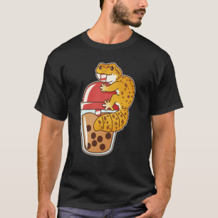 Leopard Gecko Drinking Boba Bubble Tee