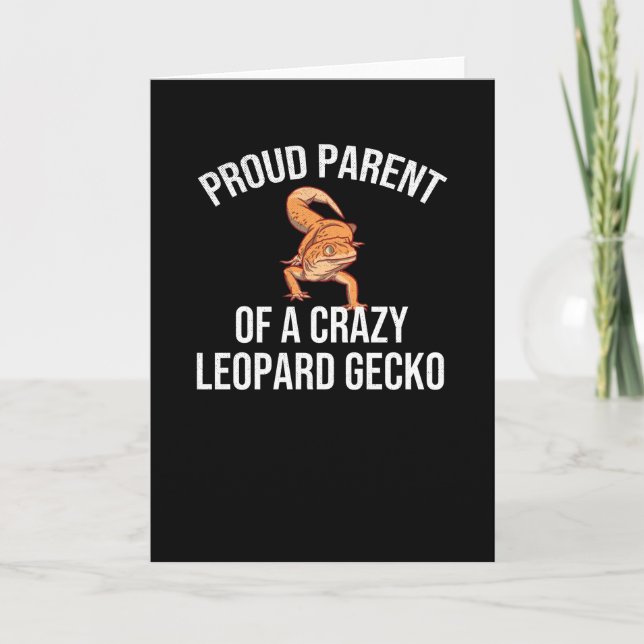 Leopard Gecko Geschenke | Lizard Leopard Gecko Lov Karte (Vorderseite)