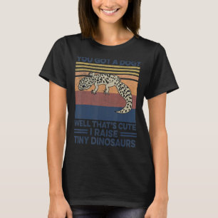 Leopard Gecko I Raise Tiny Dinosaurs Herpetology T-Shirt