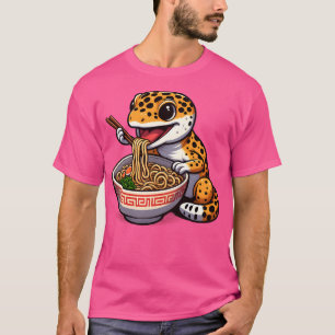 Leopard Gecko Japanese Reptile Ramen Noodles Kawai T-Shirt