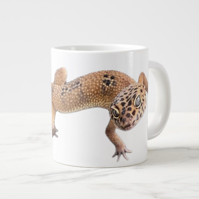  Leopard Gecko  Jumbo-Tasse (Vorderseite Rechts)