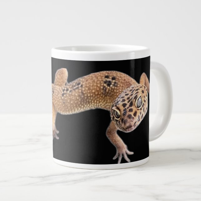  Leopard Gecko  Jumbo-Tasse (Vorderseite Rechts)