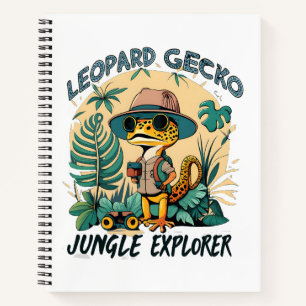Leopard Gecko Jungle Explorer: Wildes Abenteuer Notizbuch