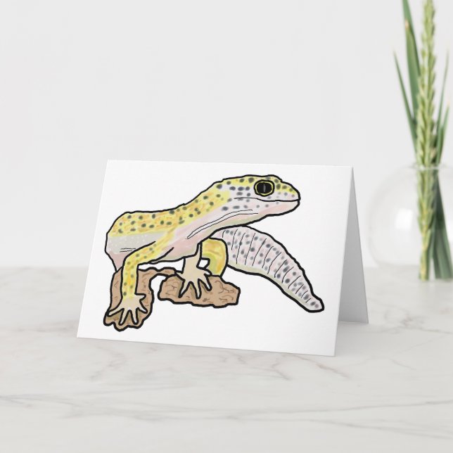 Leopard Gecko Karte (Vorderseite)