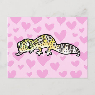 Leopard Gecko Liebe Postkarte