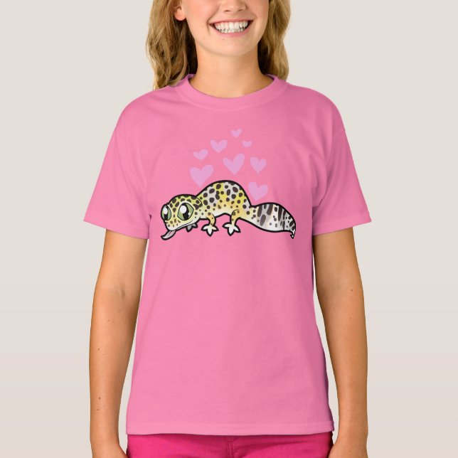 Leopard Gecko Liebe T-Shirt (Vorderseite)