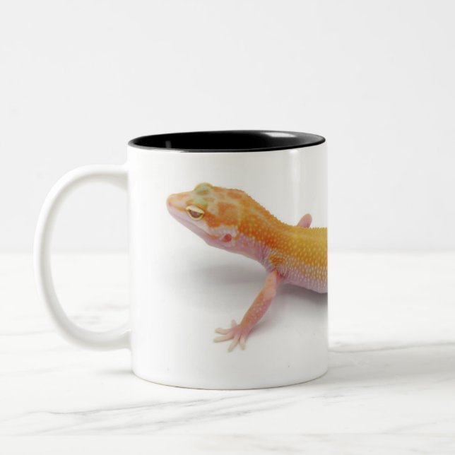 Leopard Gecko Lizard Zweifarbige Tasse (Links)