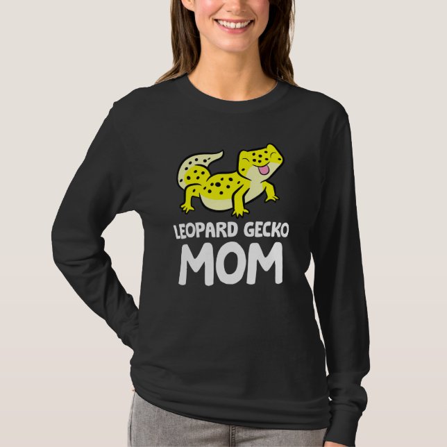 Leopard Gecko Mama Lizard Reptile Mutter Leopard G T-Shirt (Vorderseite)