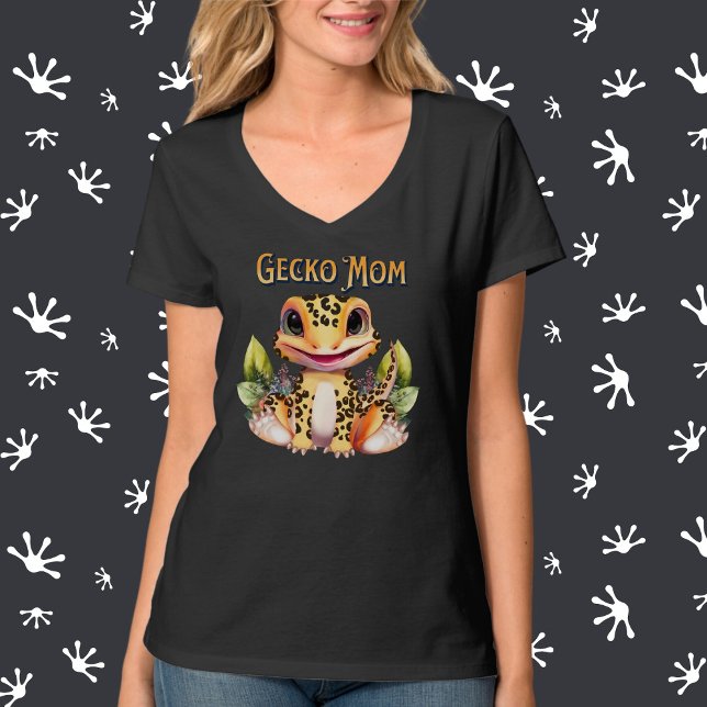 Leopard Gecko Mama Reptile Liebhaber T-Shirt (Von Creator hochgeladen)