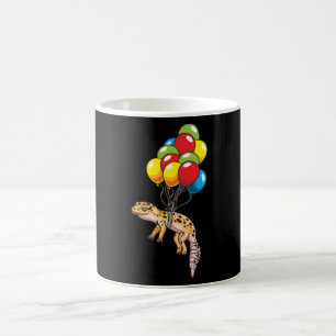 Leopard Gecko mit Balloons Geschenk Kaffeetasse