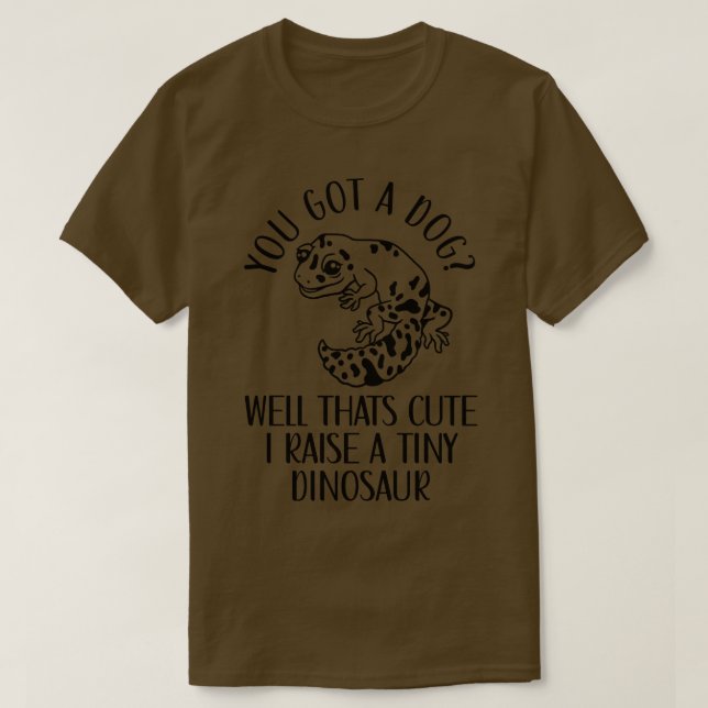 Leopard Gecko Tiny Dinosaur Leopard Geckos Lizard T-Shirt (Design vorne)