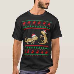 Leopard Gecko Ugly Christmas Sweater Funny Lizard T-Shirt