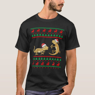 Leopard Gecko Ugly Christmas Sweater Funny Lizard T-Shirt