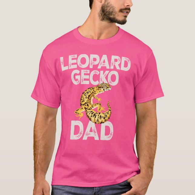 Leopard Gecko Vater Lizard & Reptiles Leopard T-Shirt (Vorderseite)