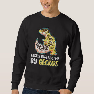 Leopard Gecko von Geckos leicht abgelenkt Sweatshirt