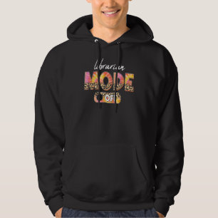 Leopard Gefärbte Krawatte Librarian Mode Off Duty  Hoodie