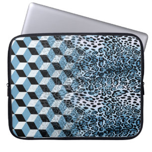Leopard Geometric, Tierhautdesign. Laptopschutzhülle