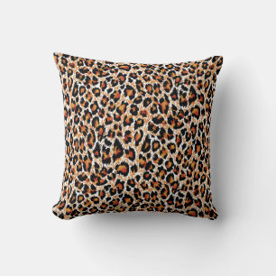 Leopard Geometrisch: Gemusterte Illustration Kissen