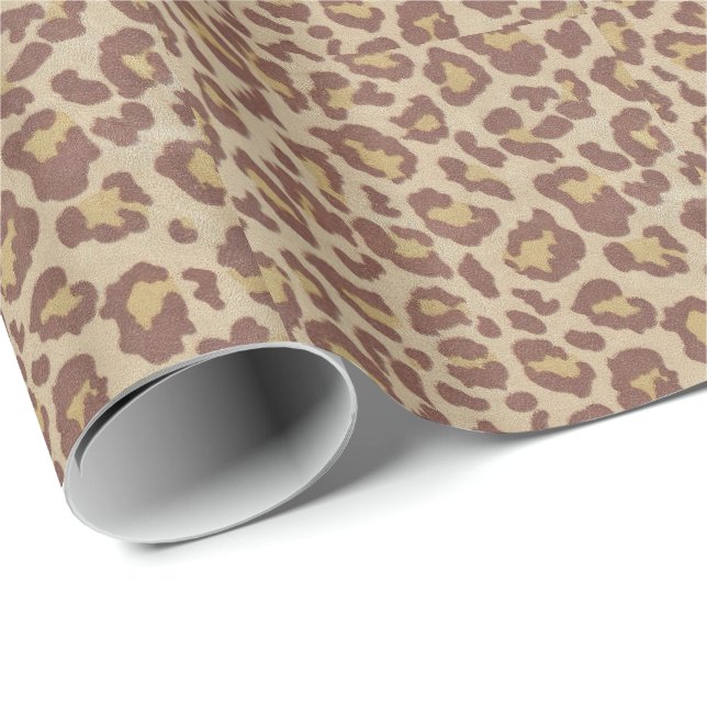Leopard-Gepard-Druck Geschenkpapier (Rolleneckpunkt)