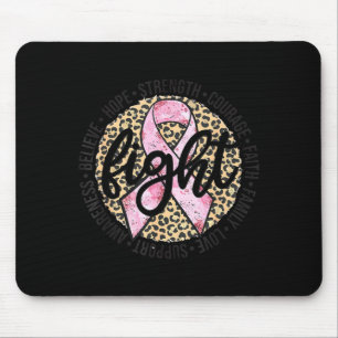 Leopard Gepard Druck kämpfe gegen Brustkrebs Mousepad